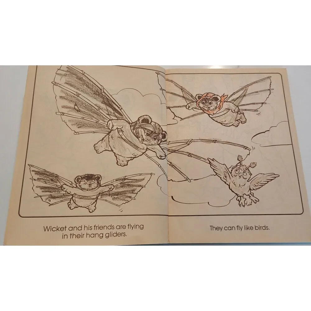 Star Wars Return of the Jedi ROTJ Wickets World Coloring Book Kenner 1983 #18480